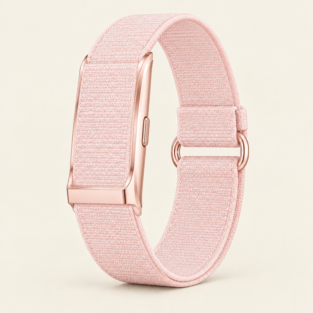 Bracelet Kalyo rose, cadre doré rose