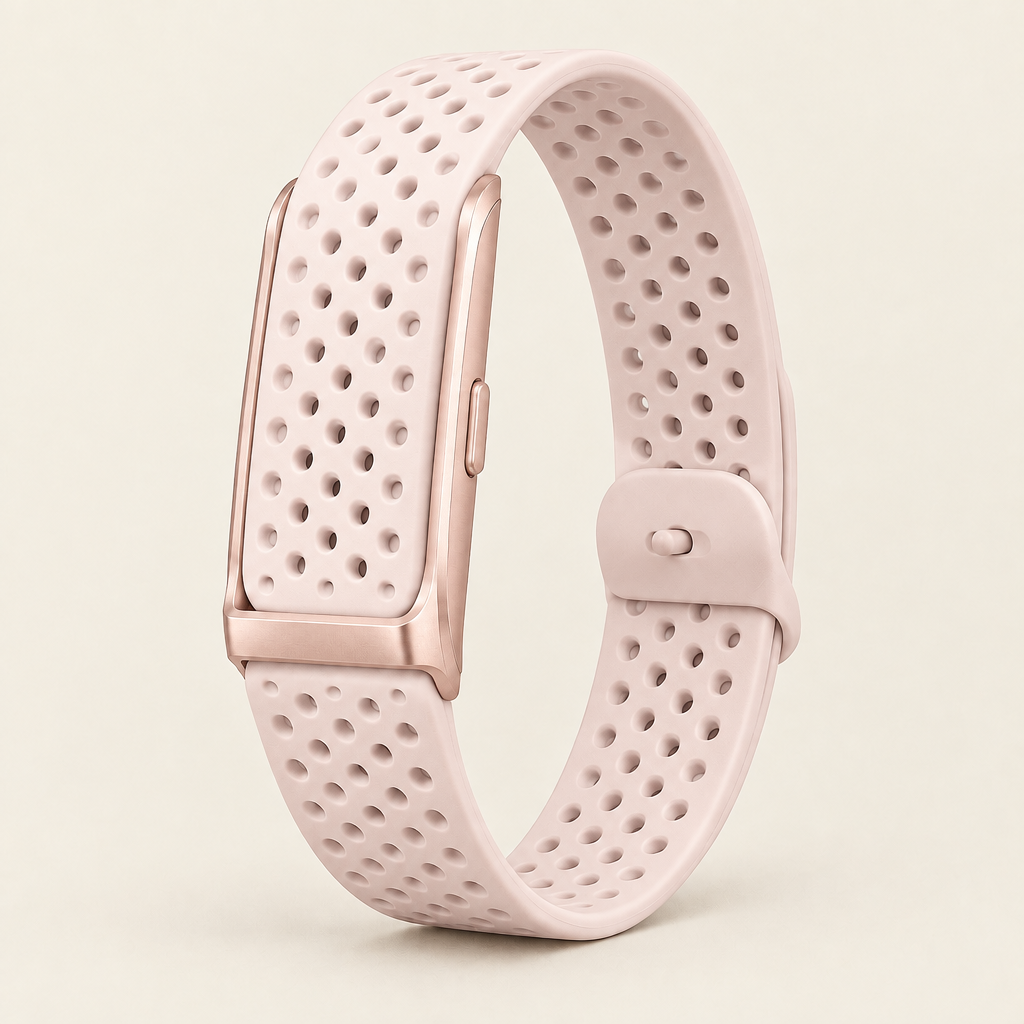 Bracelet silicone sport rose pâle inclus avec Kalyo Rose