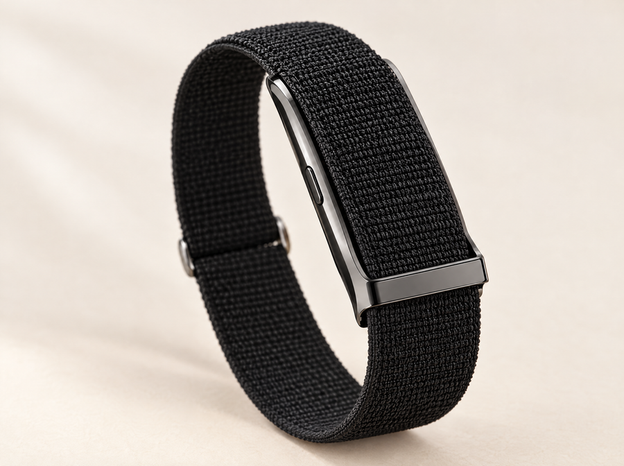 Gros plan sur le capteur du bracelet Kalyo